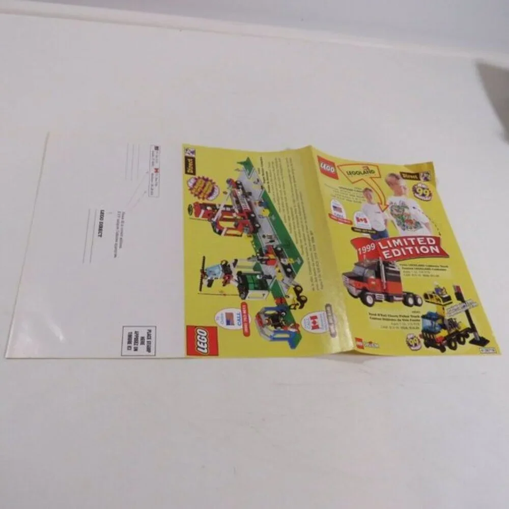 LEGO ADVERTISING - (6 items)PACKAGING Materials mostly 1999 some Lego McDonalds
